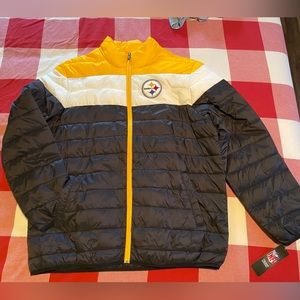 Men’s NFL Team apparel Steelers puffer jacket